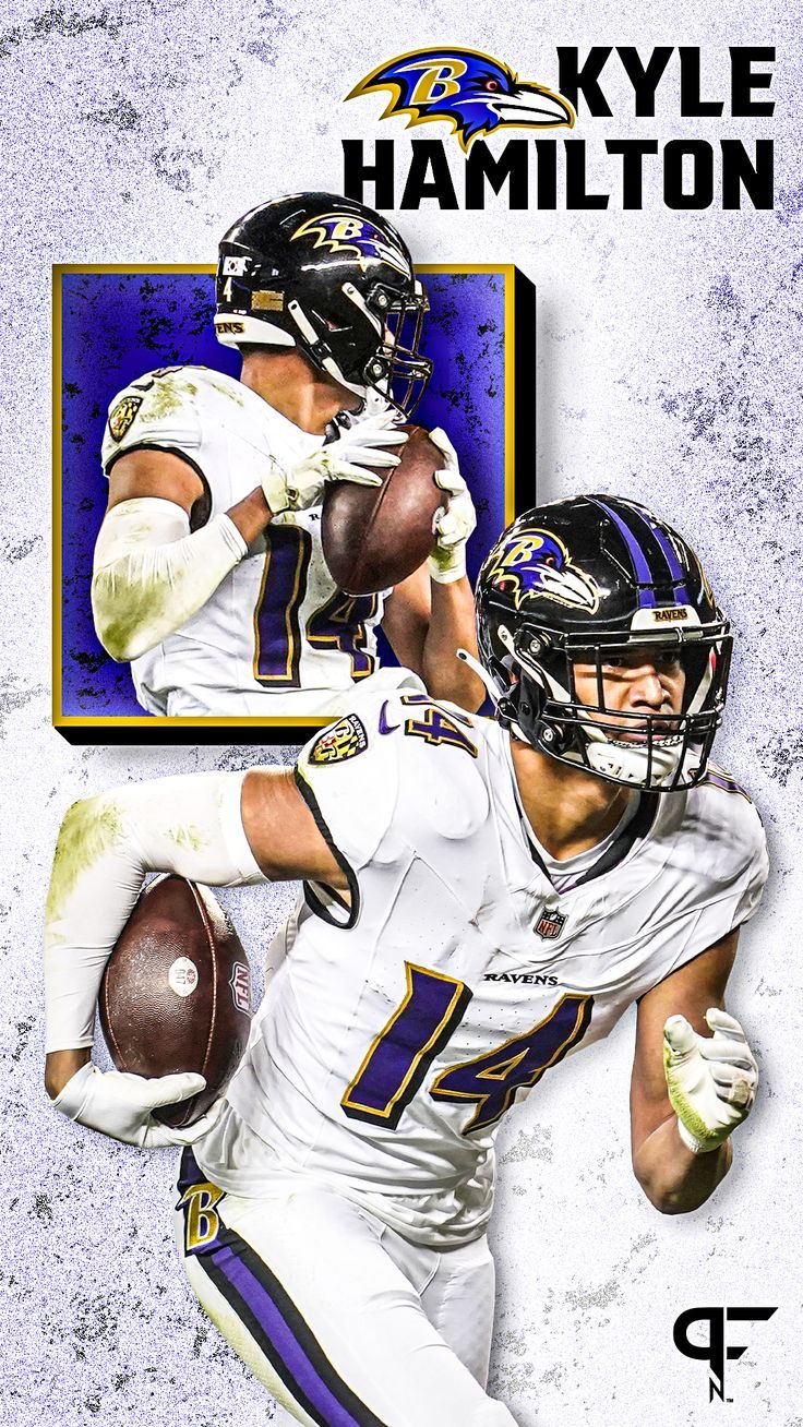 736x1308 Mobile phone wallpaper of Baltimore Ravens S Kyle Hamilton