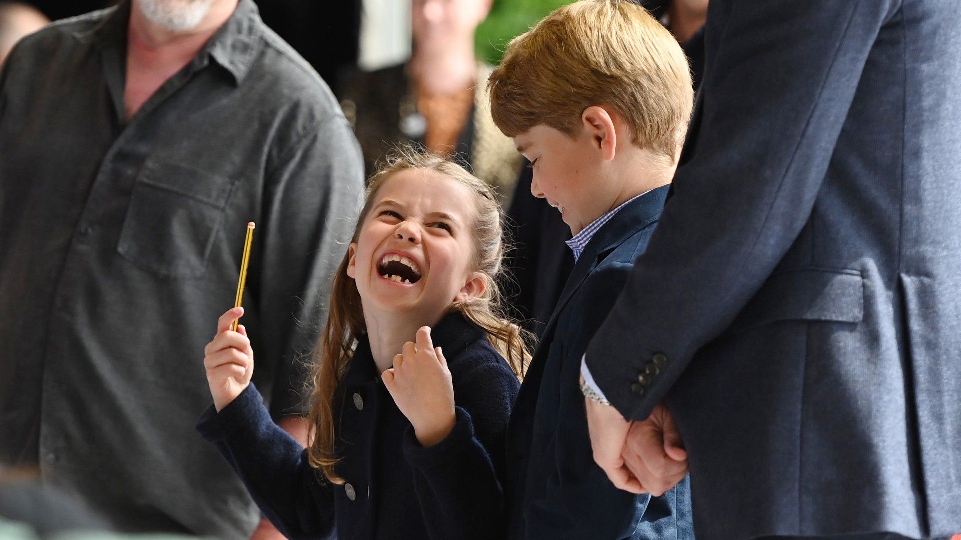 1920x1080 Surprise! Prince George and Princess Charlotte Join Their Parents in Wales