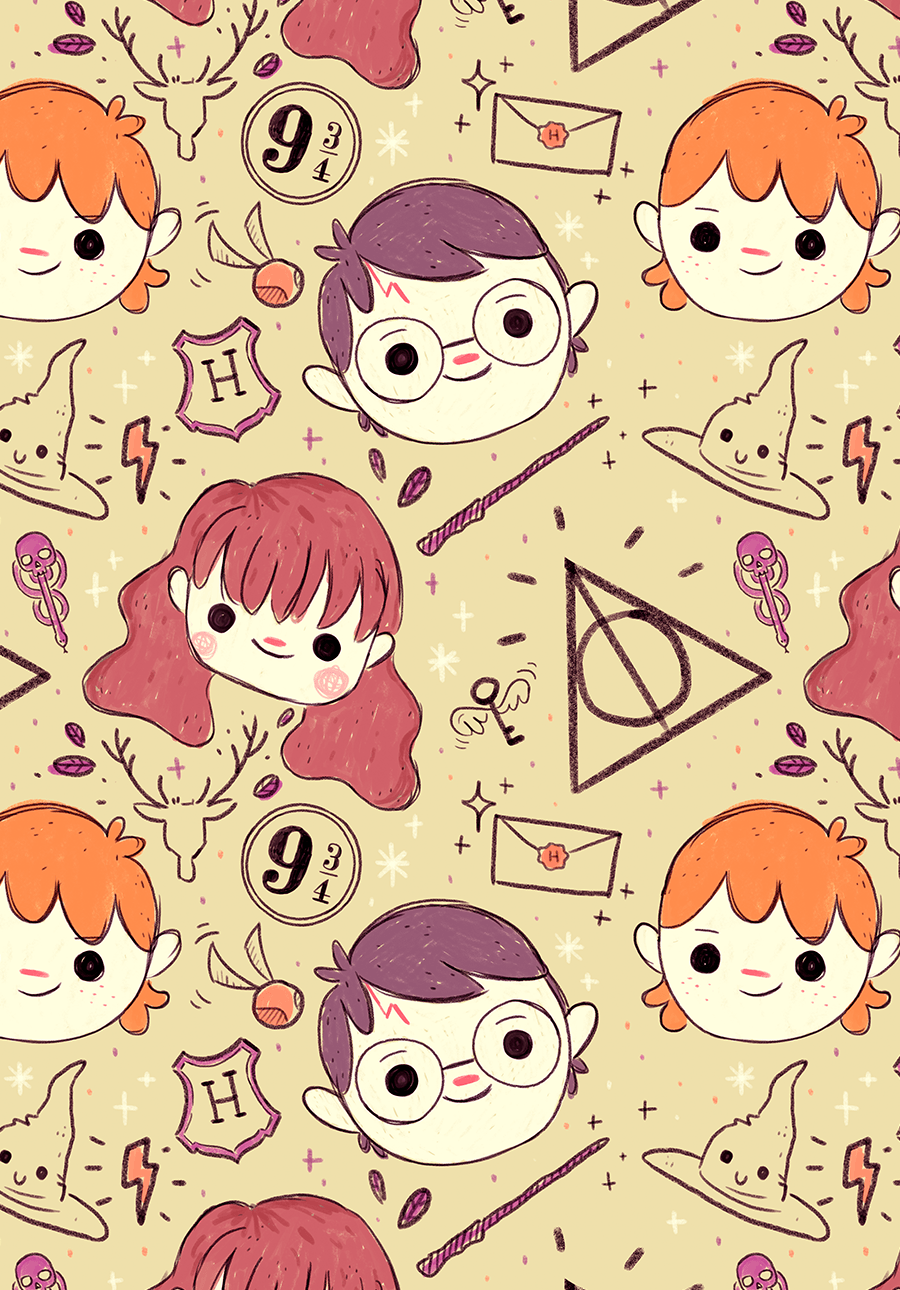 900x1290 Harry Potter Chibi Wallpaper