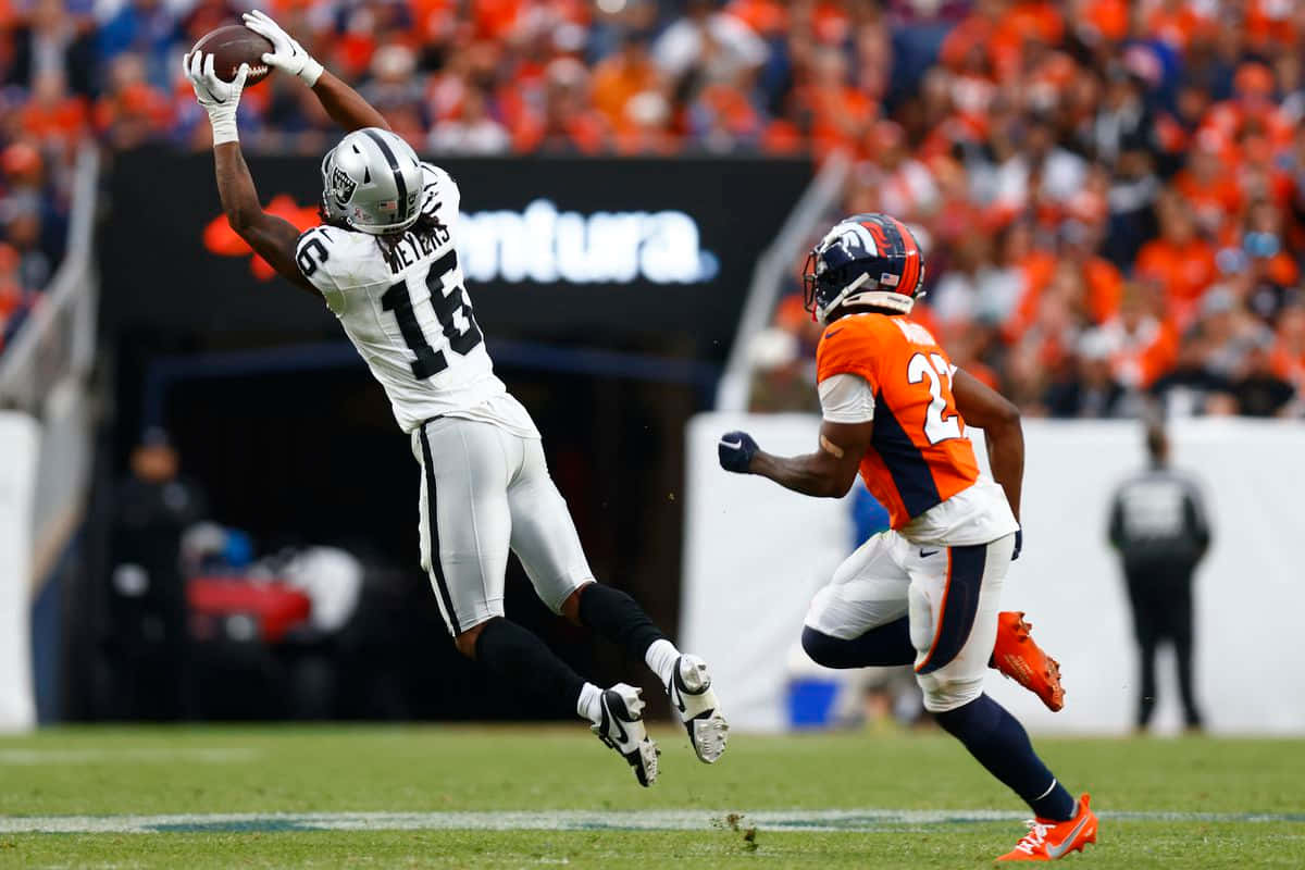 1200x800 Download Jakobi Meyers Mid Air Catch Football Game Wallpaper