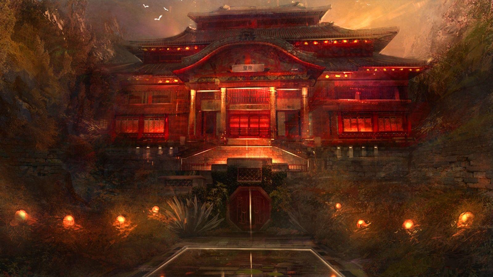 1600x900 Hình nền Fantasy Oriental.  Môi trường Rokugan