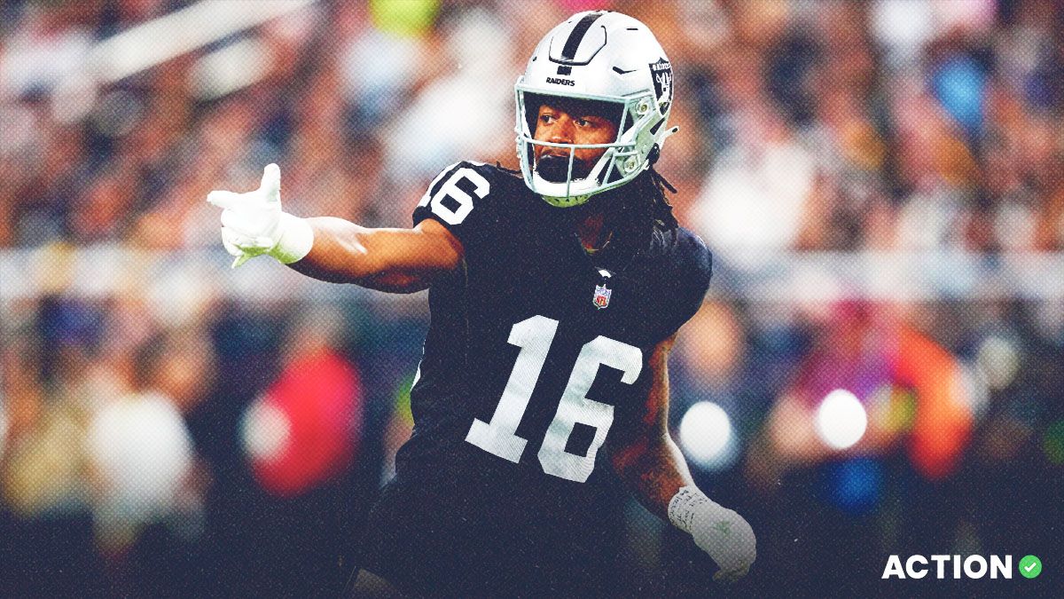1200x675 Raiders vs Lions Props: Jakobi Meyers Anytime Touchdown Scorer Bet