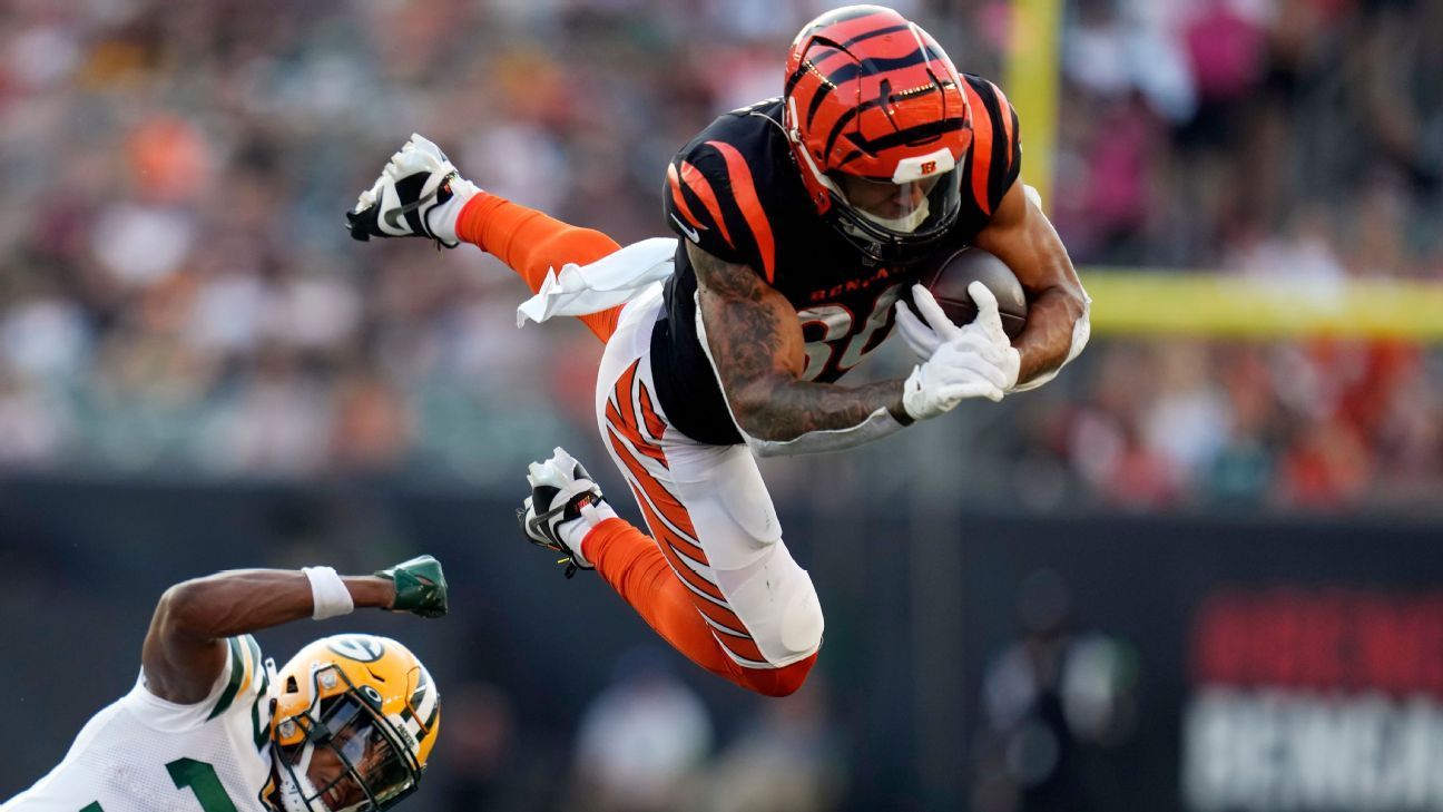 1296x729 Rookie Chase Brown jumping at opportunity to be Bengals' backup RB Bengals Blog- ESPN
