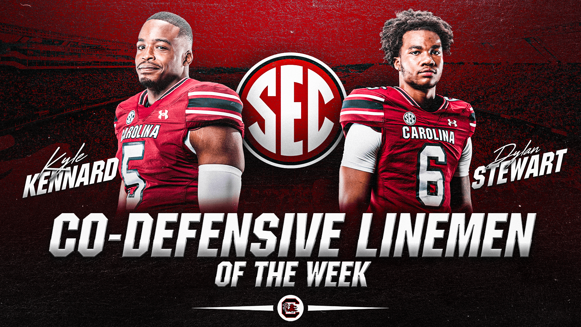1920x1080 Kennard and Stewart Share SEC Defensive Linemen of the Week Honors