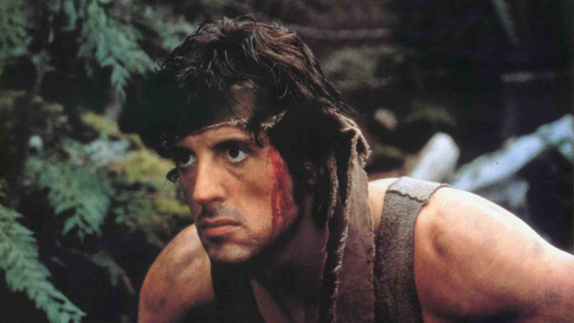 1920x1080 John Rambo makes his dramatic entrance in First Blood