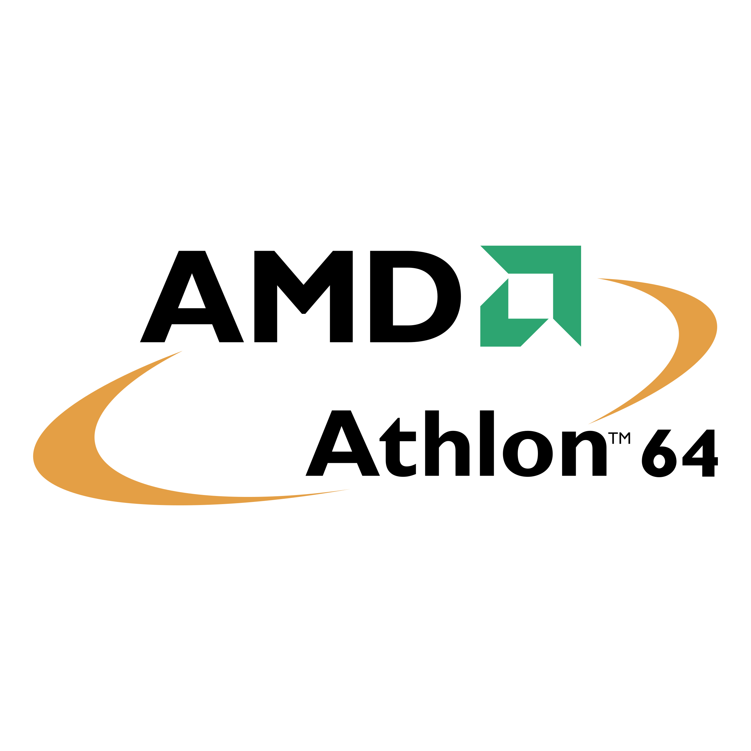 2400x2400 AMD Athlon 64 Processor Logo PNG Transparent & SVG Vector
