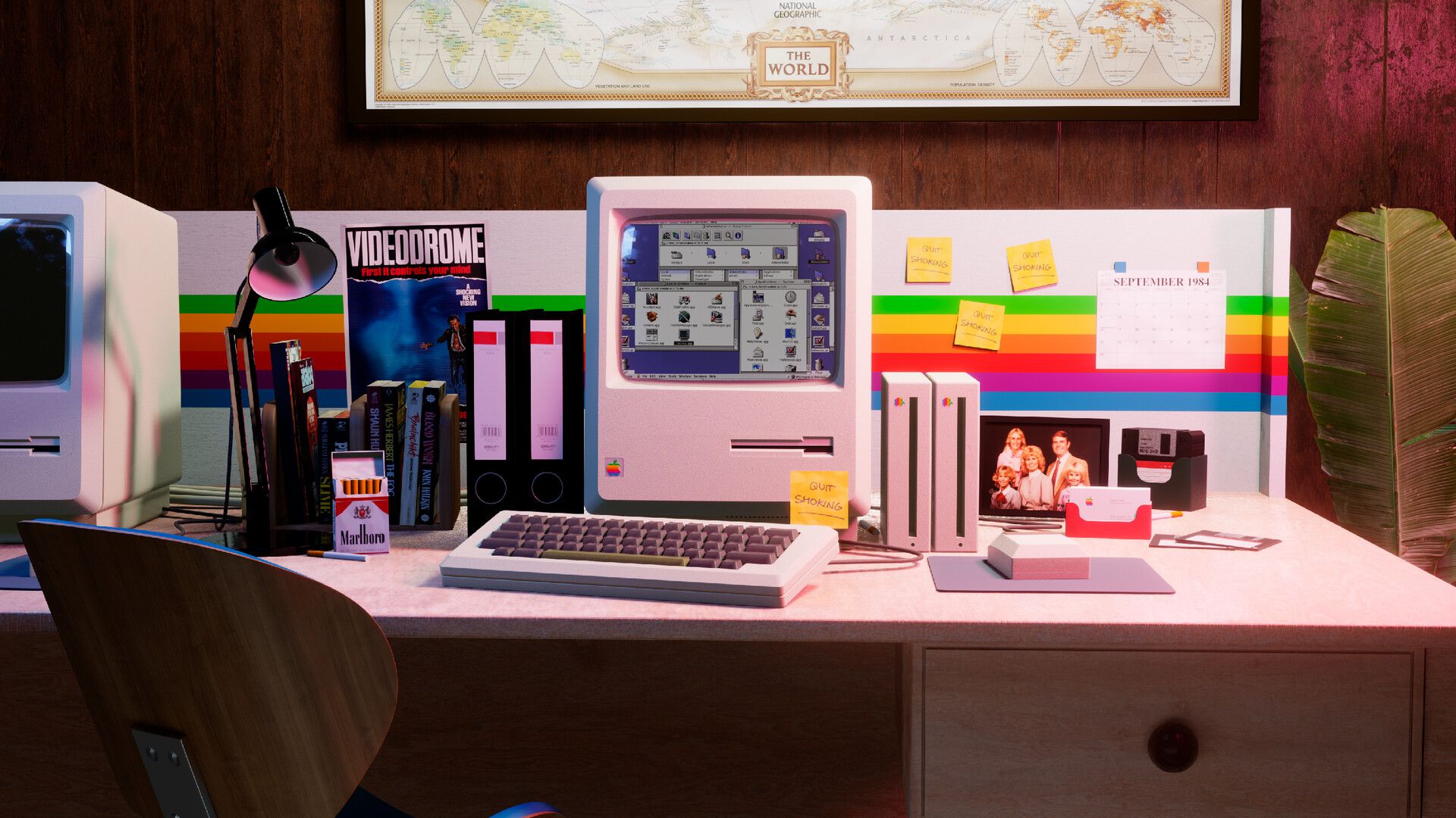 1920x1080 80's Apple Office
