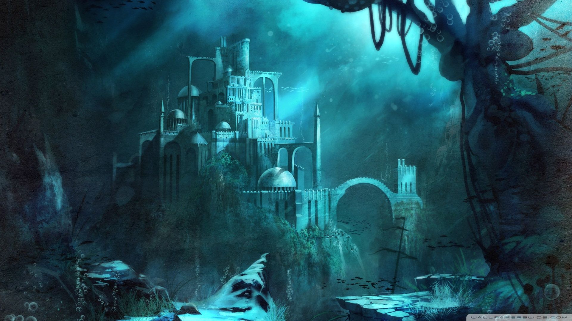 1920x1080 Desktop wallpaper: Ocean, Fantasy 4K free download for PC. 221993
