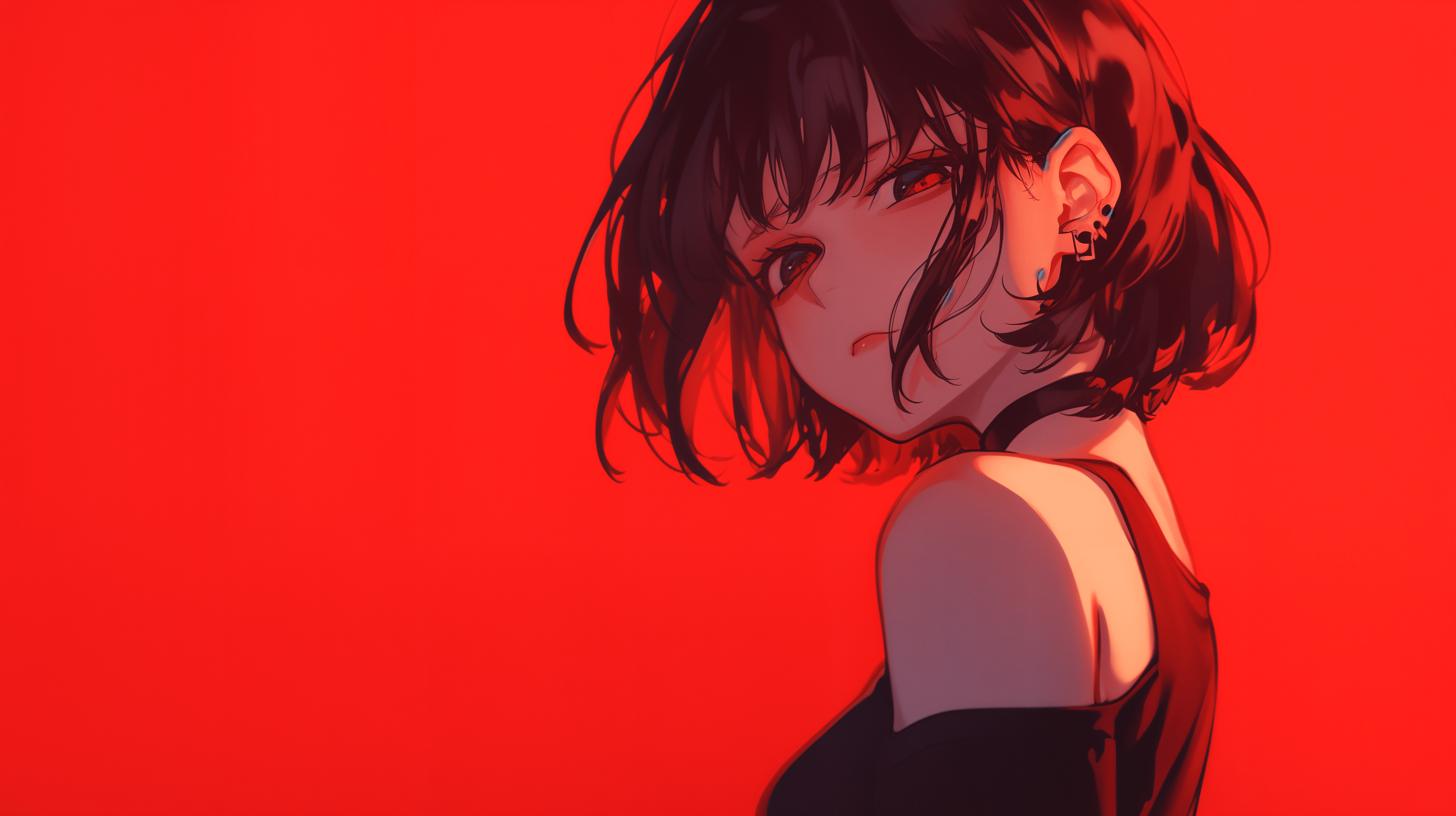 5824x3264 Red Anime Wallpaper and Background: Free HD Download