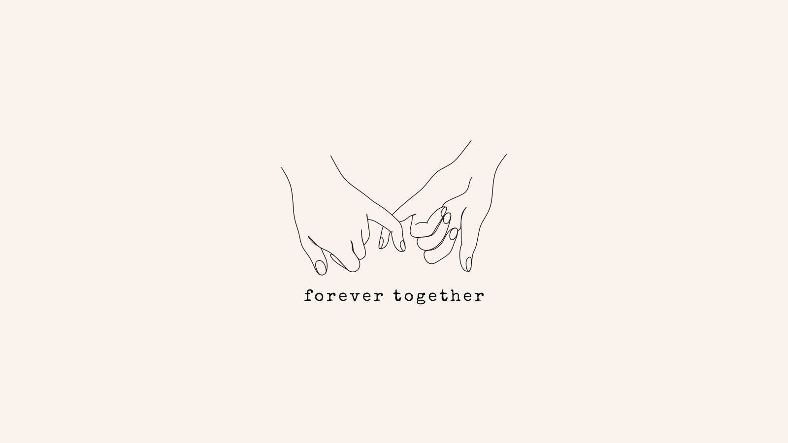 1600x900 Download Cute Minimalist Couple Wallpaper
