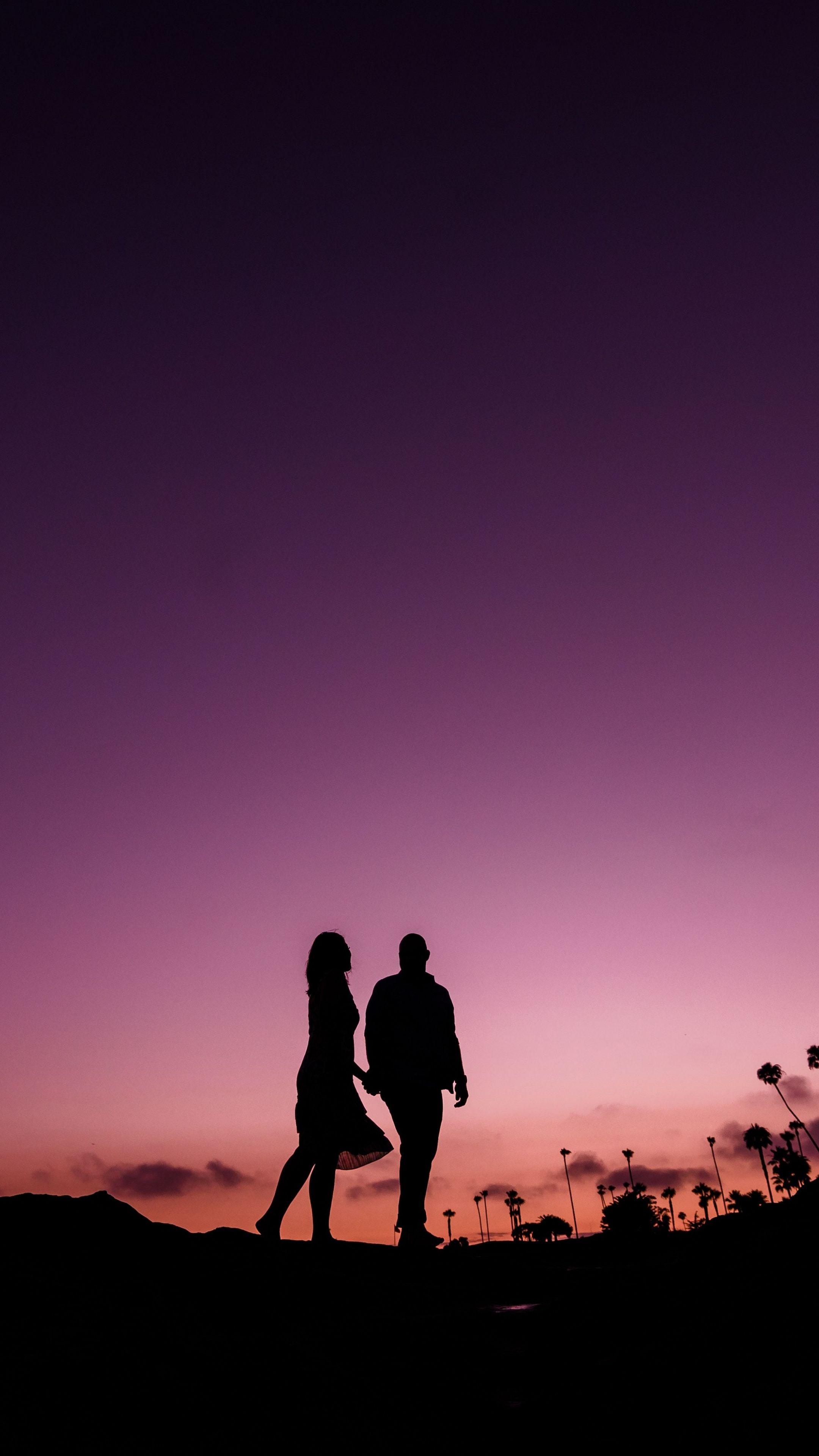 2160x3840 Walking Couple Wallpaper