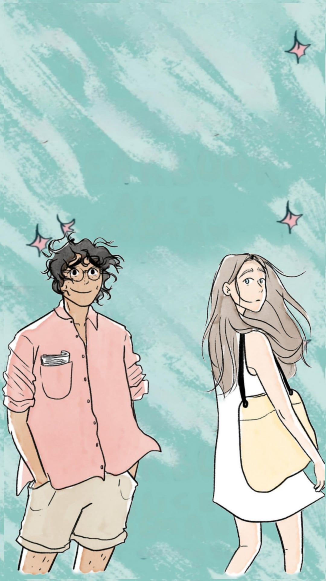 1080x1919 Literally obsessed with this couple, I made wallpaper of them