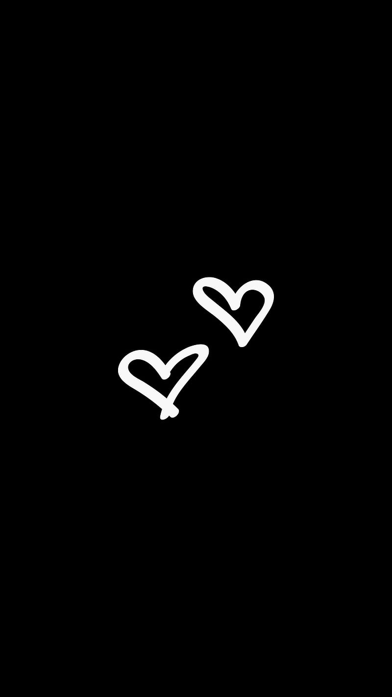 800x1422 Hearts Love, couple, minimalism, HD phone wallpaper