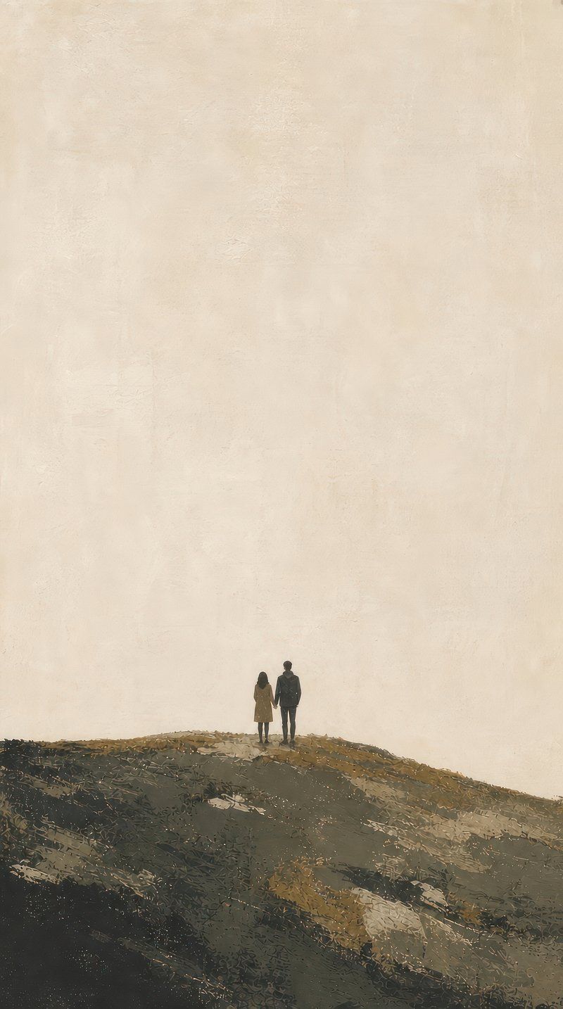 800x1434 Lonely Couple Image Wallpaper