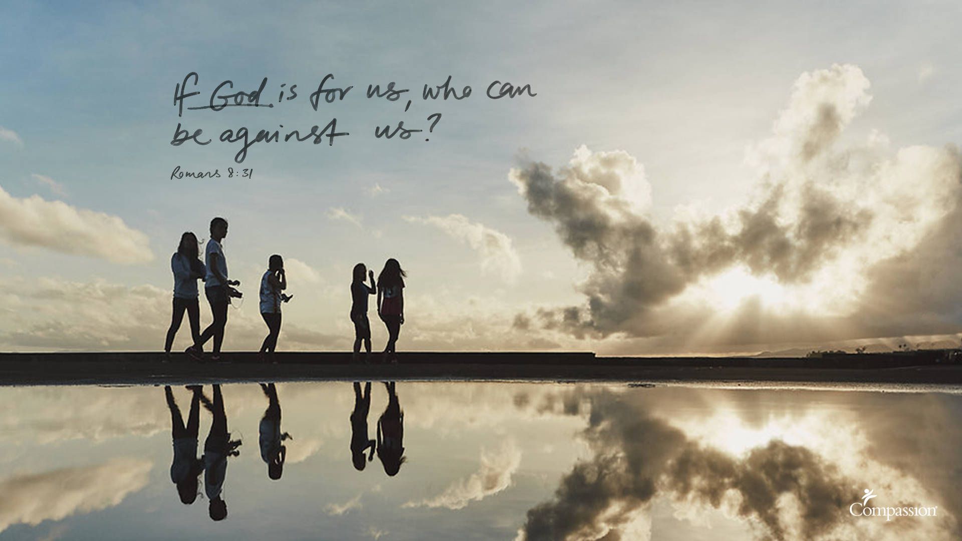 1920x1080 Download Romans 8:31 Bible Verse Laptop Wallpaper
