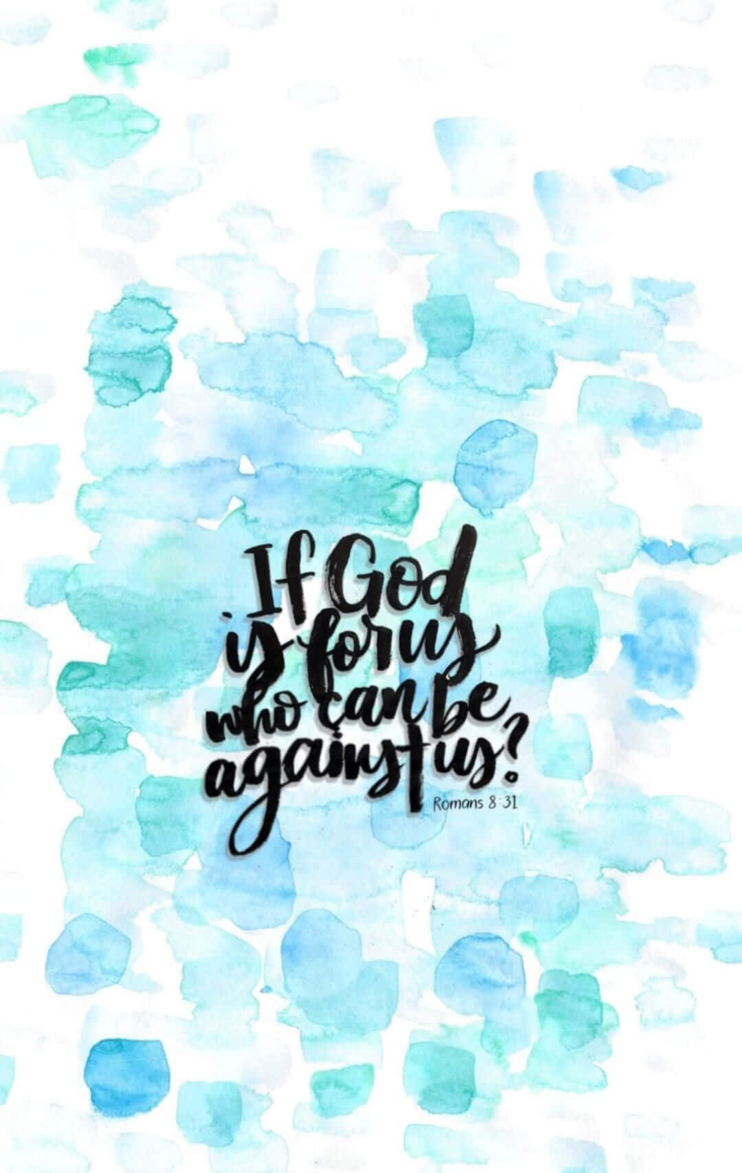 1080x1707 Download Romans 8:31 Girly Christian Wallpaper