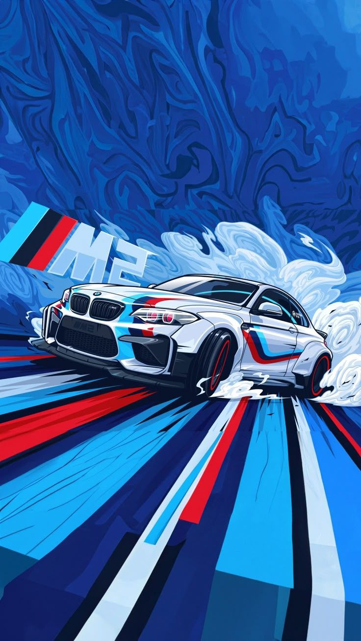 736x1308 BMW Wallpaper with Blue and Red Stripes. Bmw car animated, Bmw wallpaper animated, Car photo
