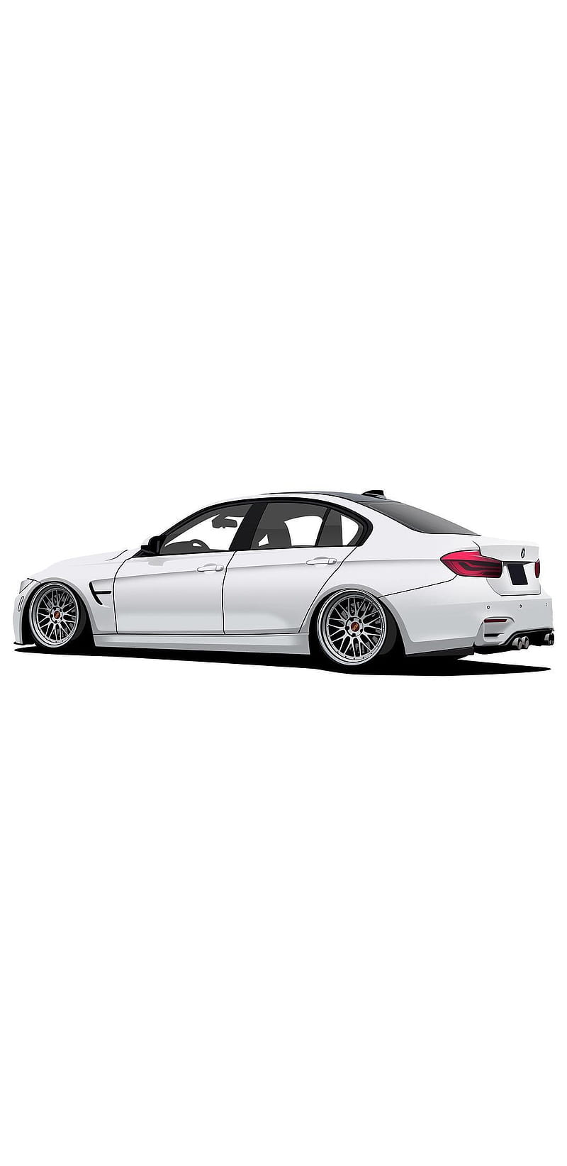 800x1644 BMW Drawing, HD phone wallpaper