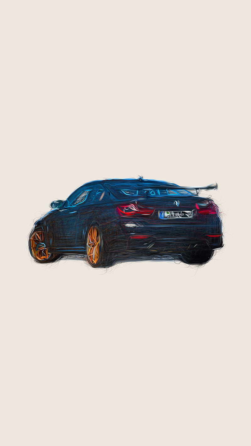 800x1422 BMW awesome design, bonito, drawing, engine, faster, go fast, show car, transportation, HD phone wallpaper