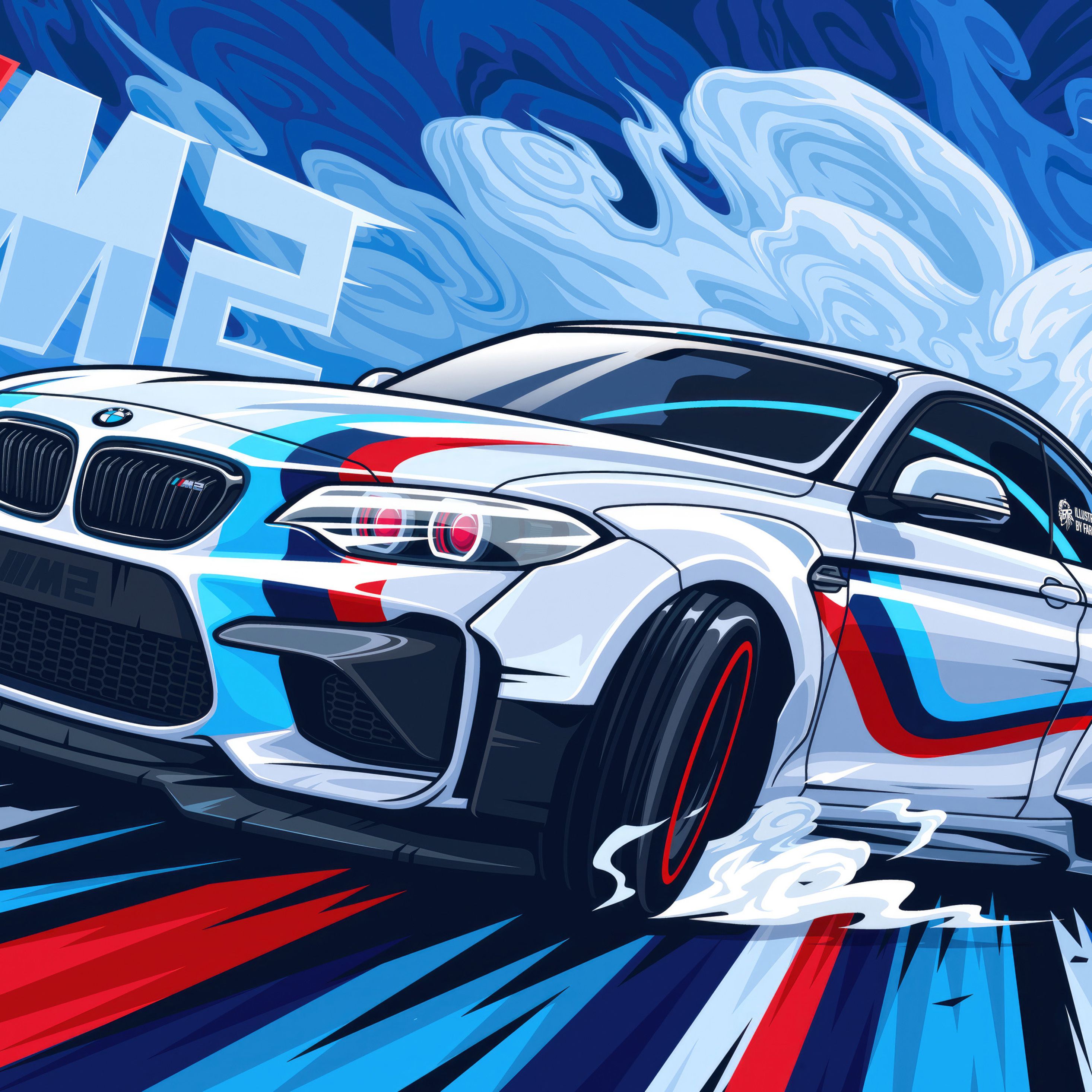 2932x2932 Bmw M4 Artwork iPad Pro Retina Display , HD 4k Wallpaper, Image, Background, Photos and Picture