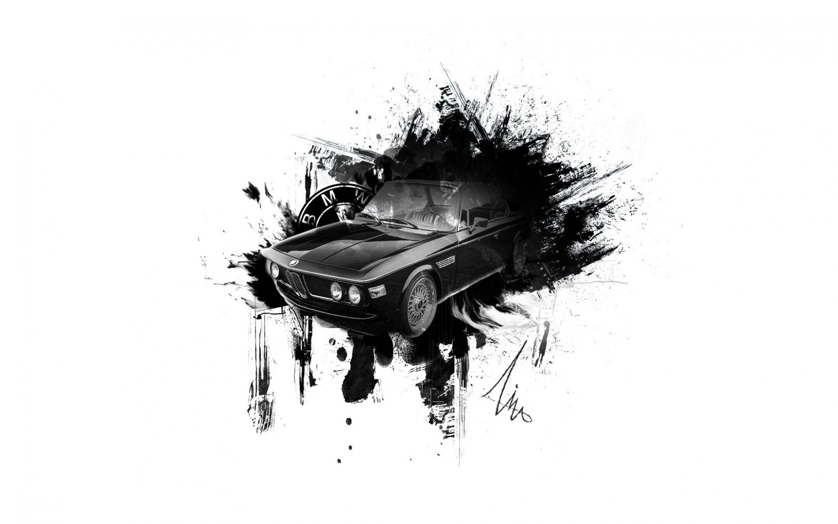 1680x1050 BMW E9 COUPE Ink Splatter 4K UHD Wallpaper For UltraHD Desktop And TV : Widescreen And UltraWide Display : Smartphone And Tablet Devices
