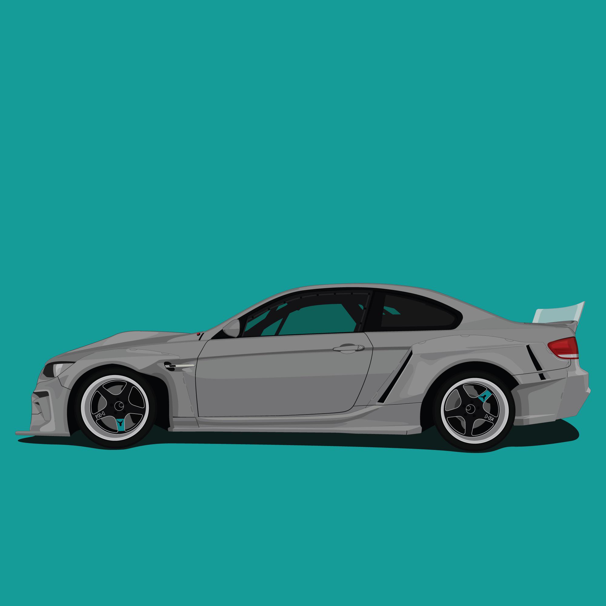 2000x2000 I make an illustration of the BMW E92