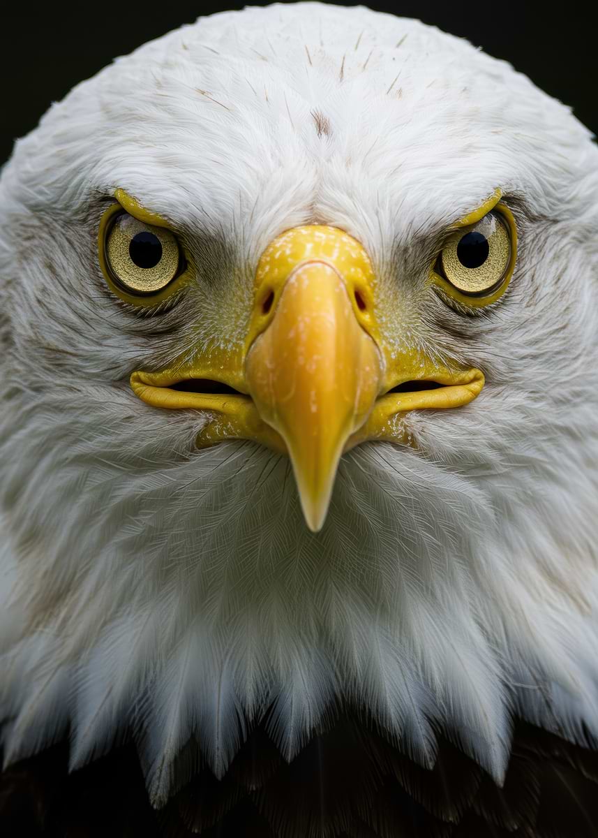 857x1200 Bald Eagle Portrait Close Up