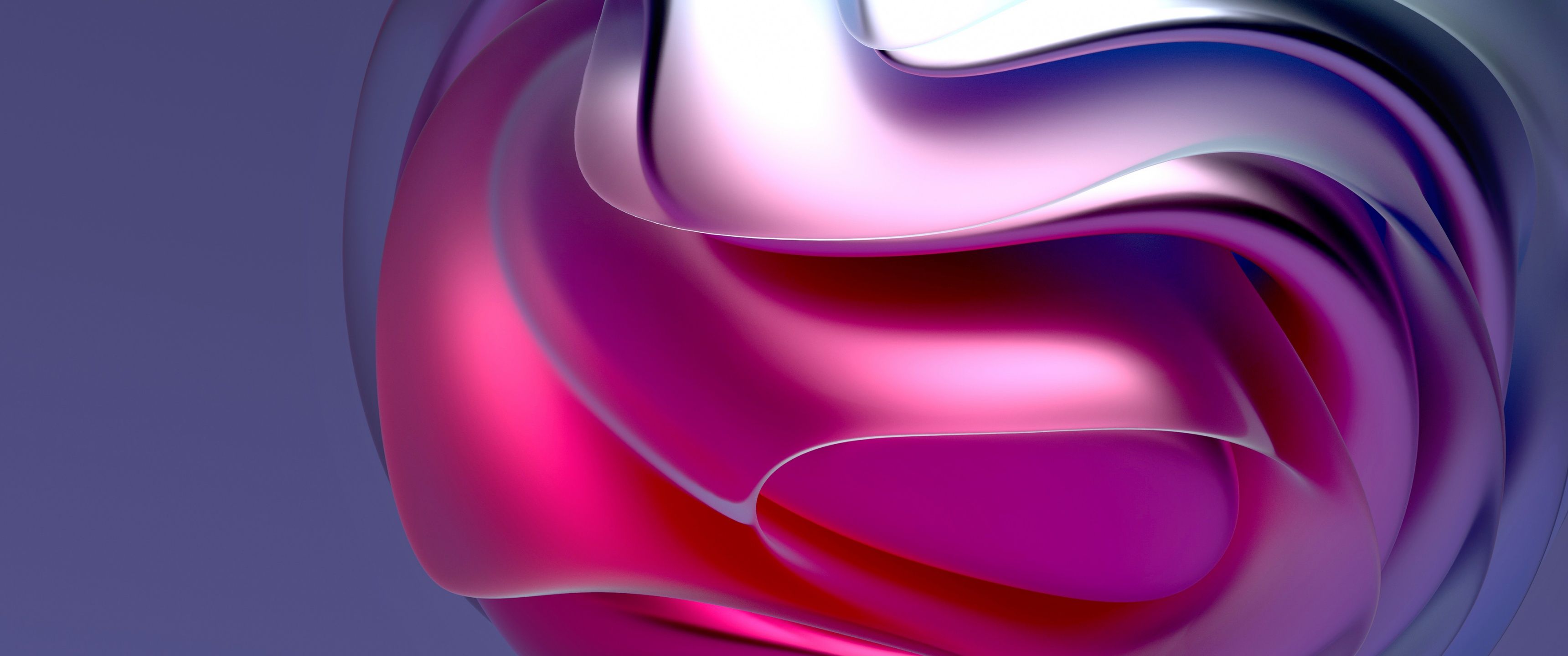 3440x1440 Pink abstract Wallpaper 4K, Motorola Edge 30 Neo, Stock