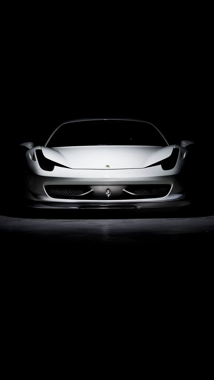 736x1308 Wallpaper ferrari, car, white, black, background, Cars 4K by GLITCHWALLPAPERS. Download wallpaper ferrari, car, white, black, background for free