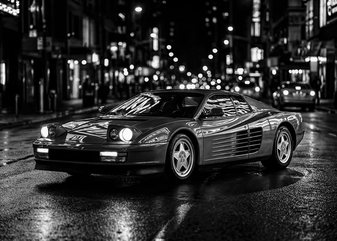 1080x771 Ferrari Testarossa Automotive Poster. Photographs. Gallerix.co.uk
