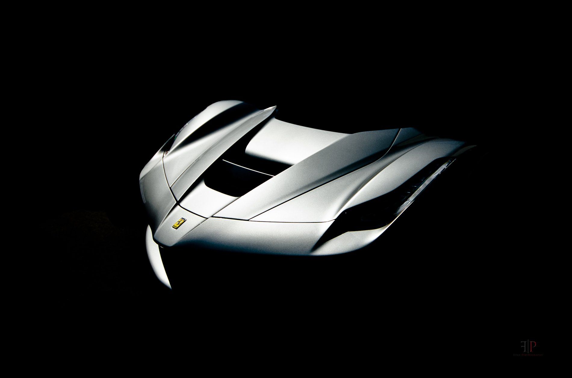 1900x1256 Stunning Silver Ferrari LaFerrari HD Wallpaper