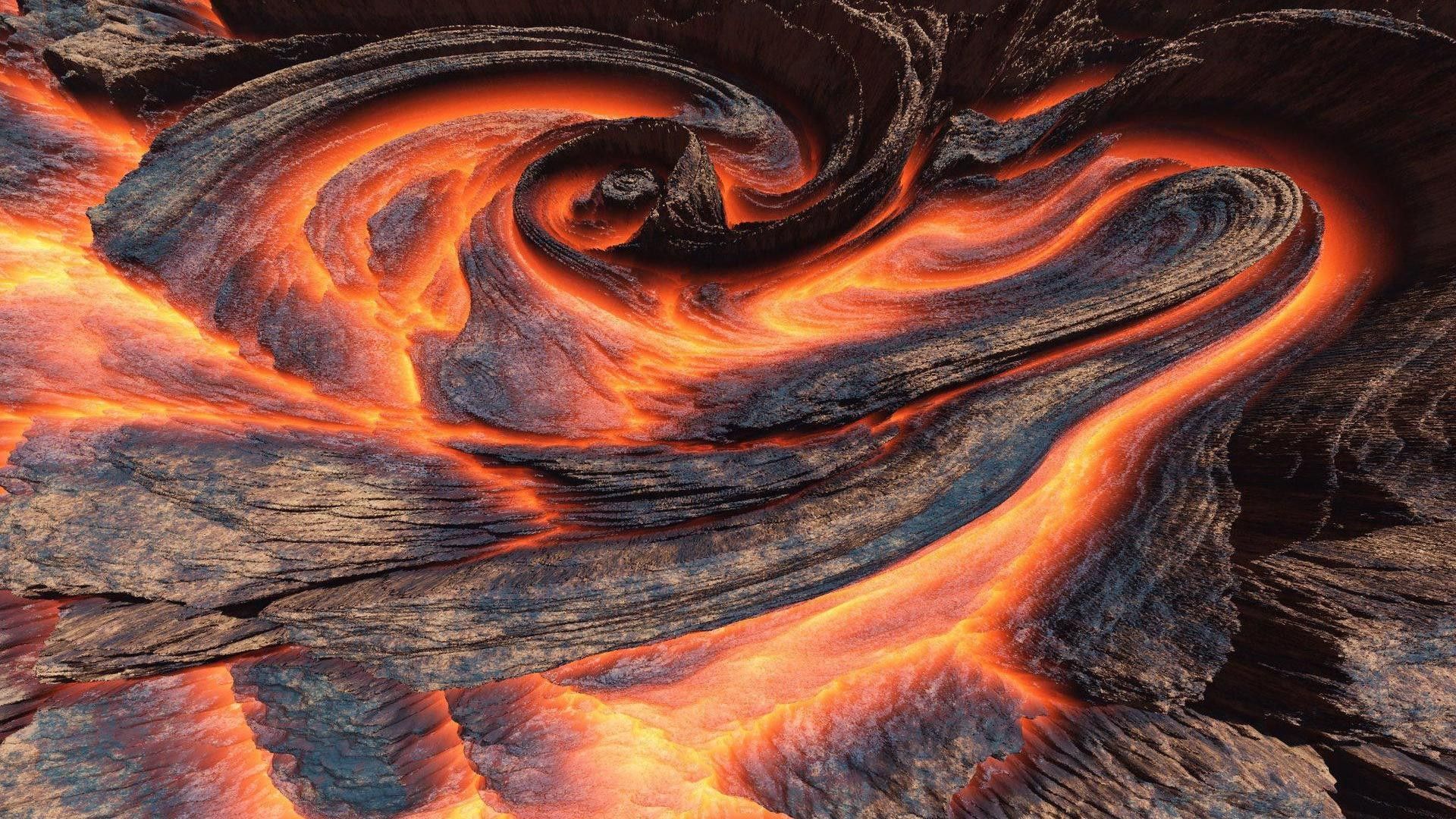 1920x1080 Stunning Volcano Lava Flow Wallpaperx1080