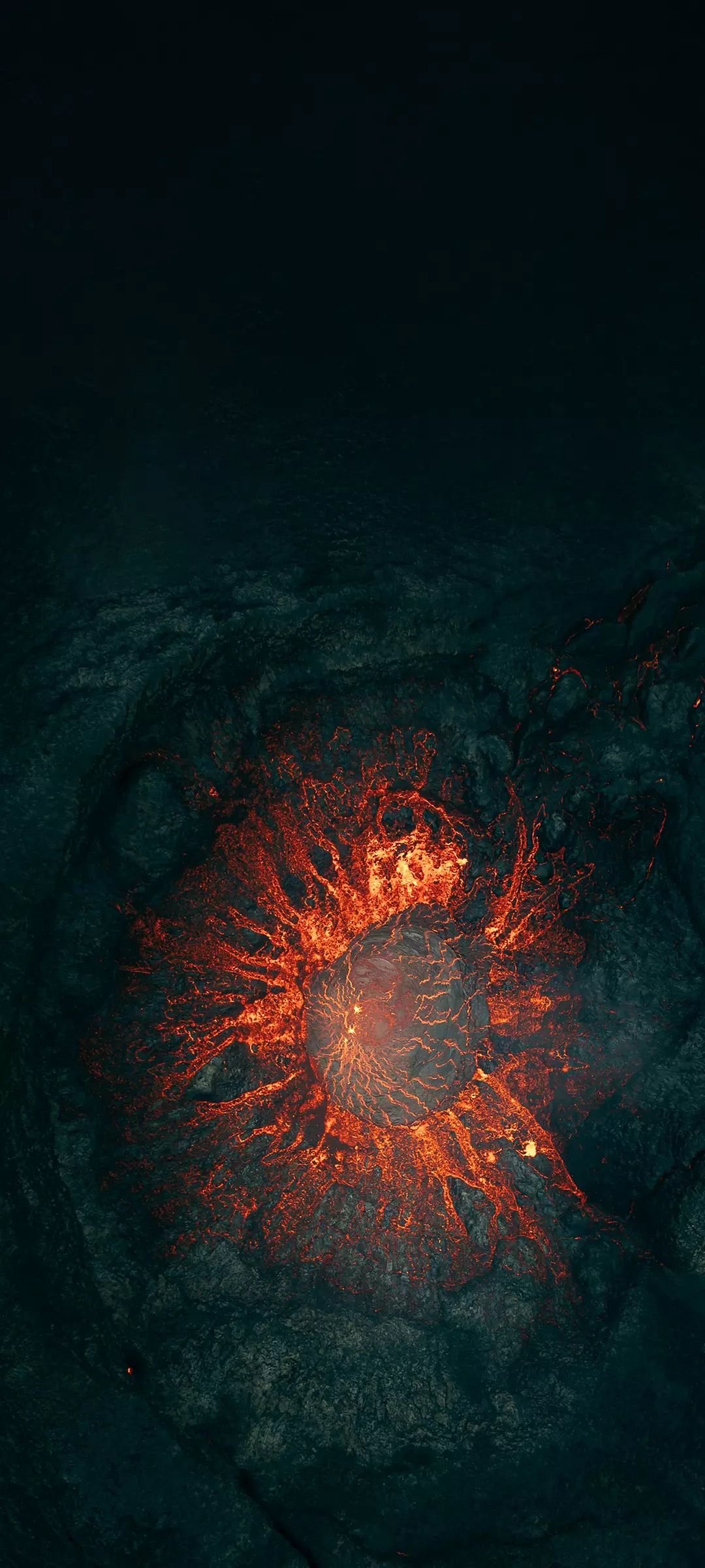 1080x2400 Volcano Lava