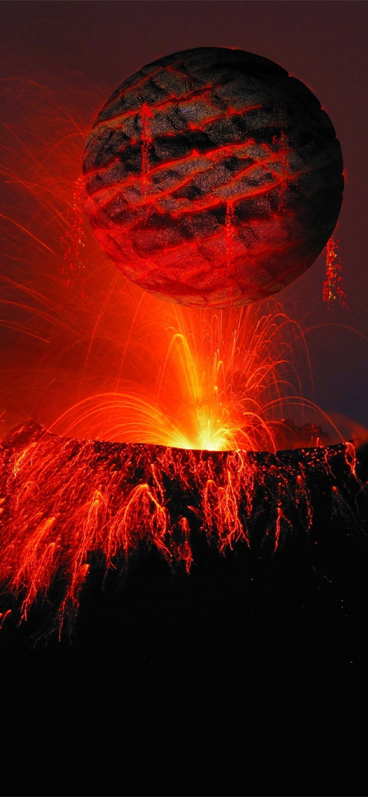 1284x2778 Volcano Lava 4k Samsung Galaxy Note 9 8 S9 S8 S8 Q. iPhone Wallpaper Free Download