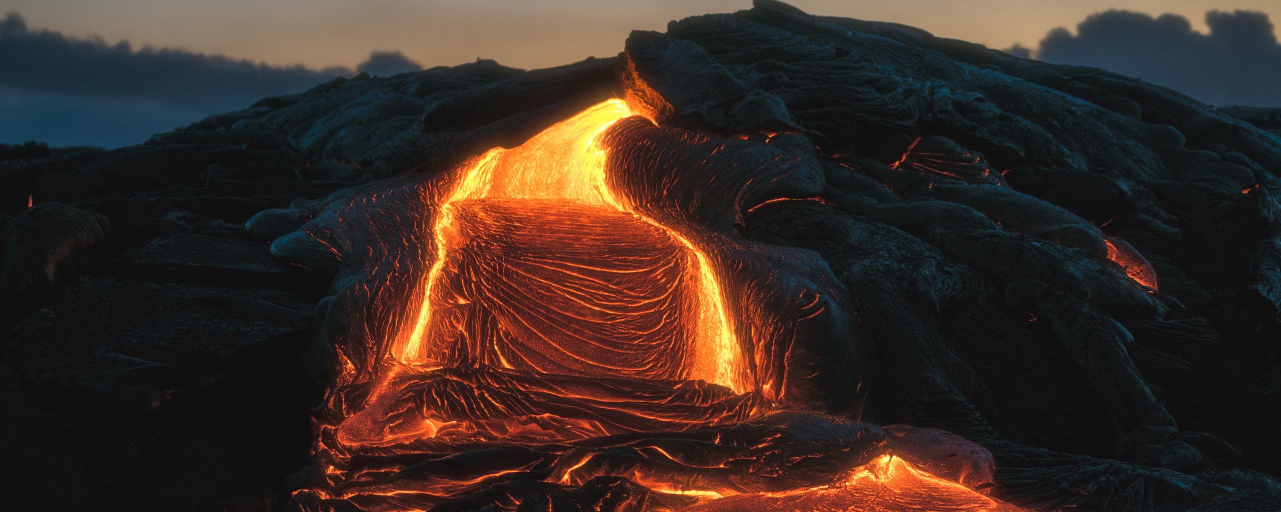 2560x1024 Download wallpaper 2560x1024 volcano, lava, fiery, melting ultrawide monitor HD background