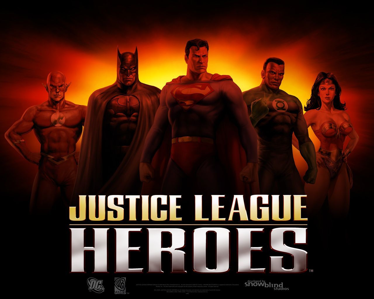 1280x1024 Justice League Heroes Wallpaper