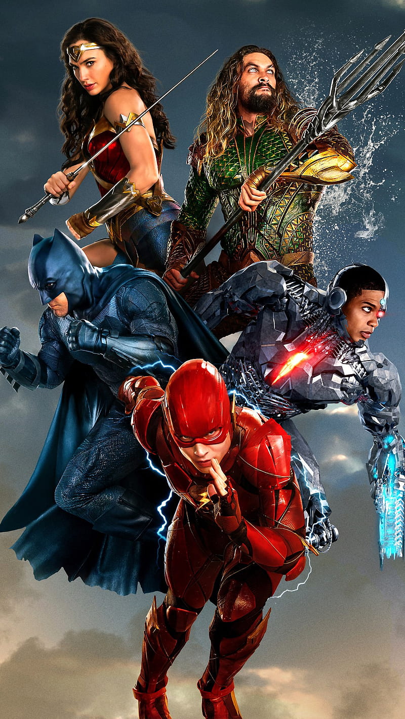 800x1422 Justice league, heroes, HD phone wallpaper
