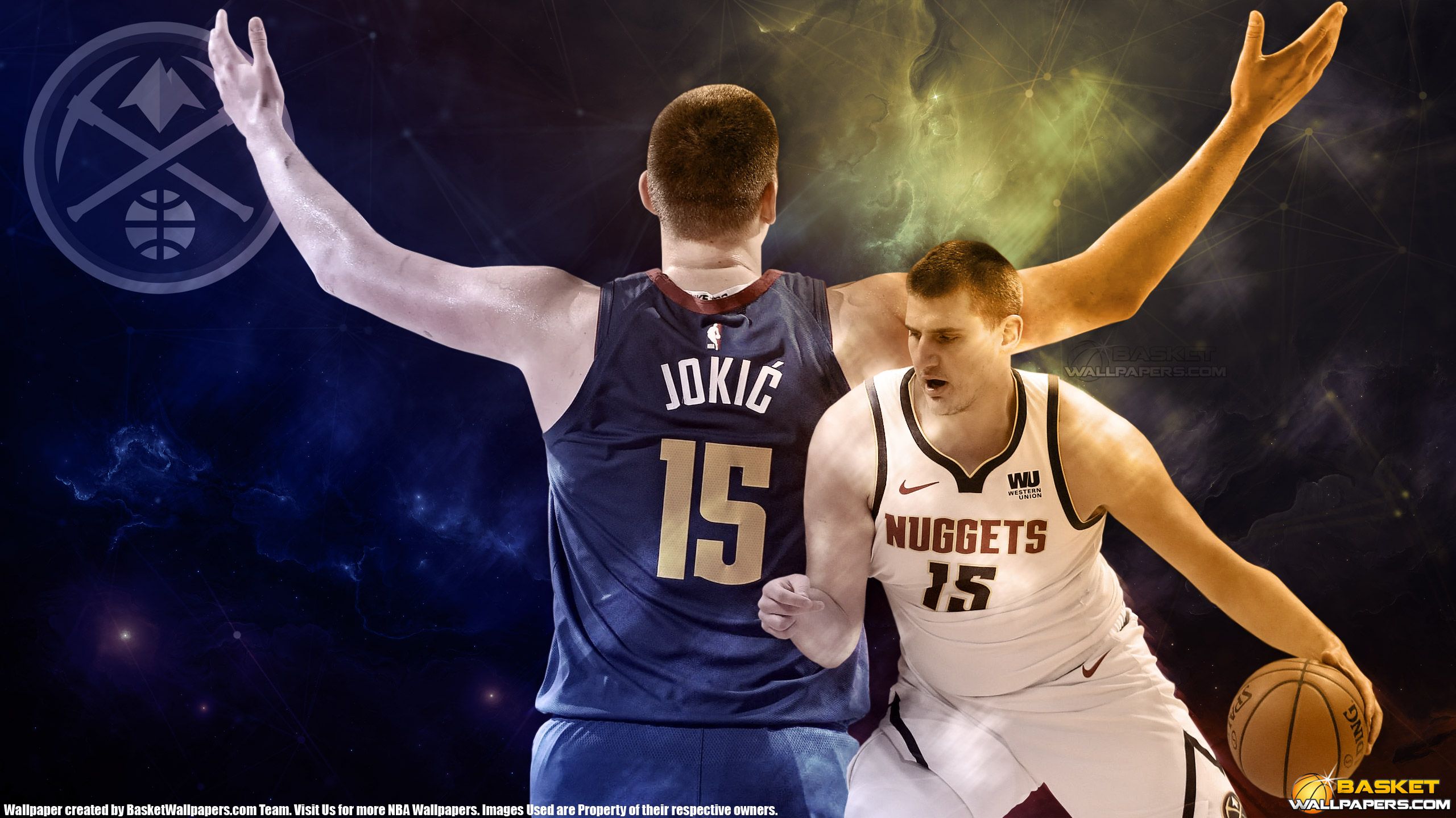 2560x1440 Desktop wallpaper: Denver Nuggets, Nikola Jokić, Sports, Basketball, Nba, Serbian 4K free download for PC. 1511039