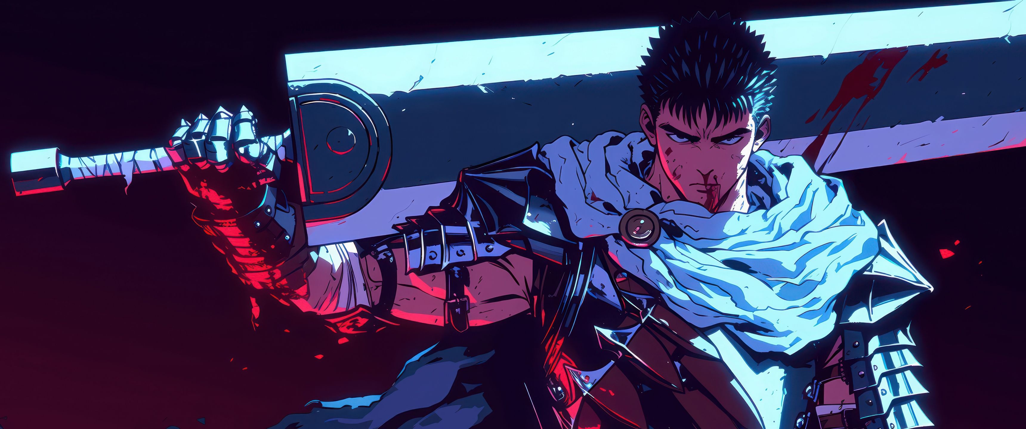 3440x1440 Guts Wallpaper 4K, Artwork, Berserker Armor