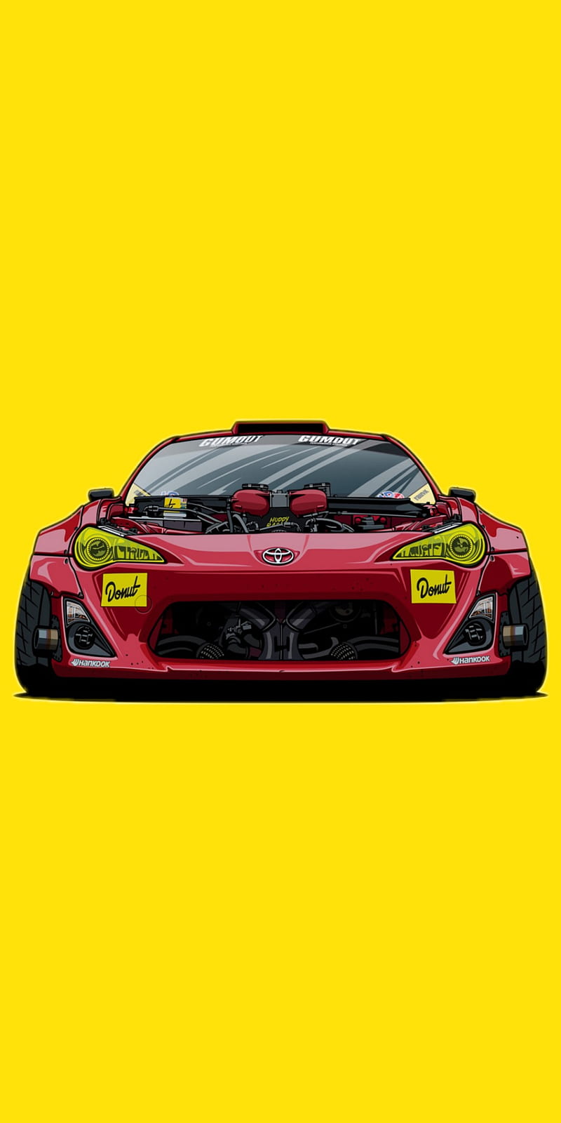 800x1600 HD toyota gt86 drift wallpaper