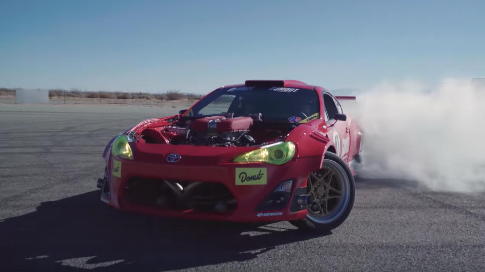 1960x1102 Video: Ferrari Engined Toyota GT86 Goes Drifting