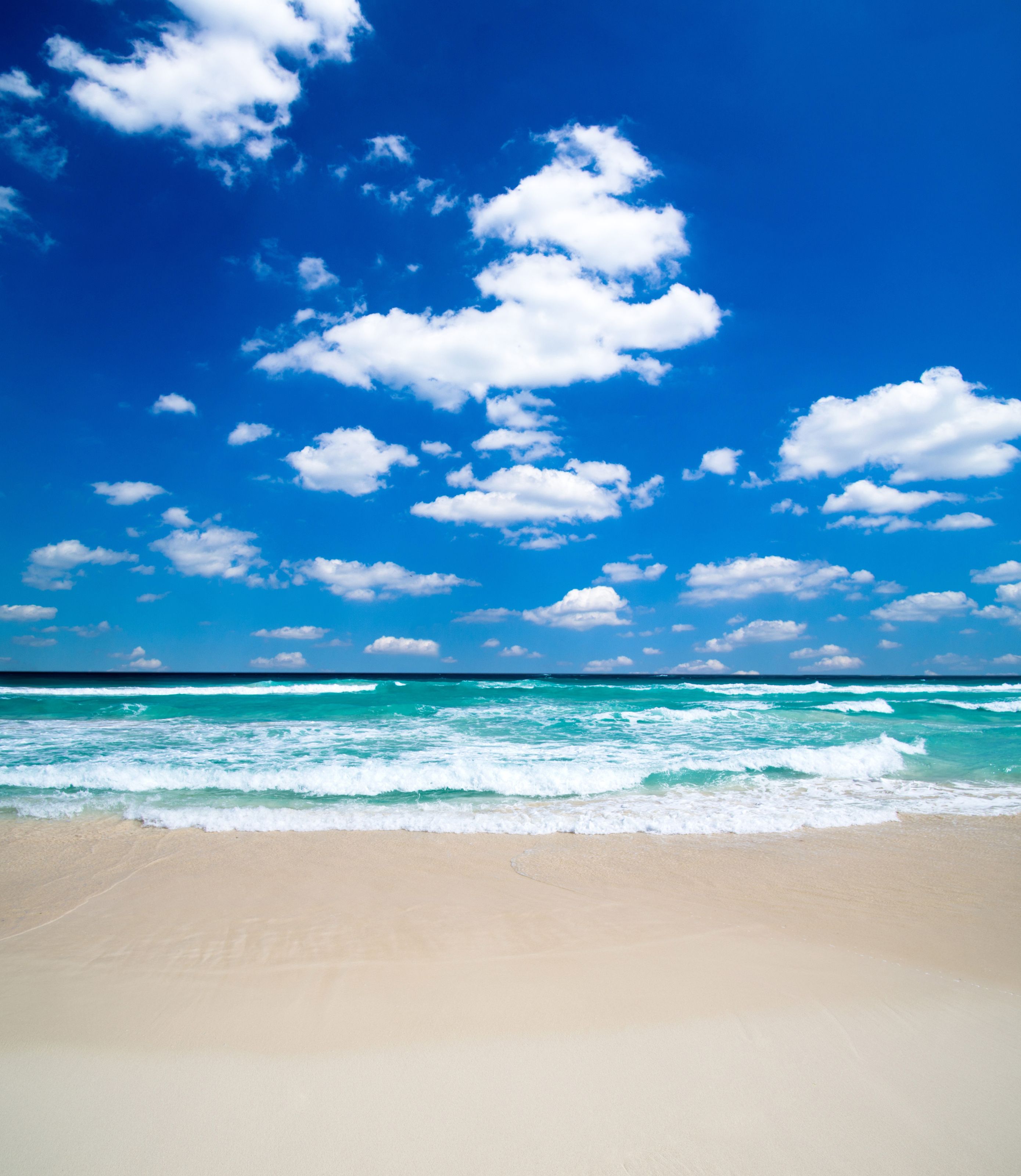 2779x3200 Beautiful Blue Beach Wall Mural