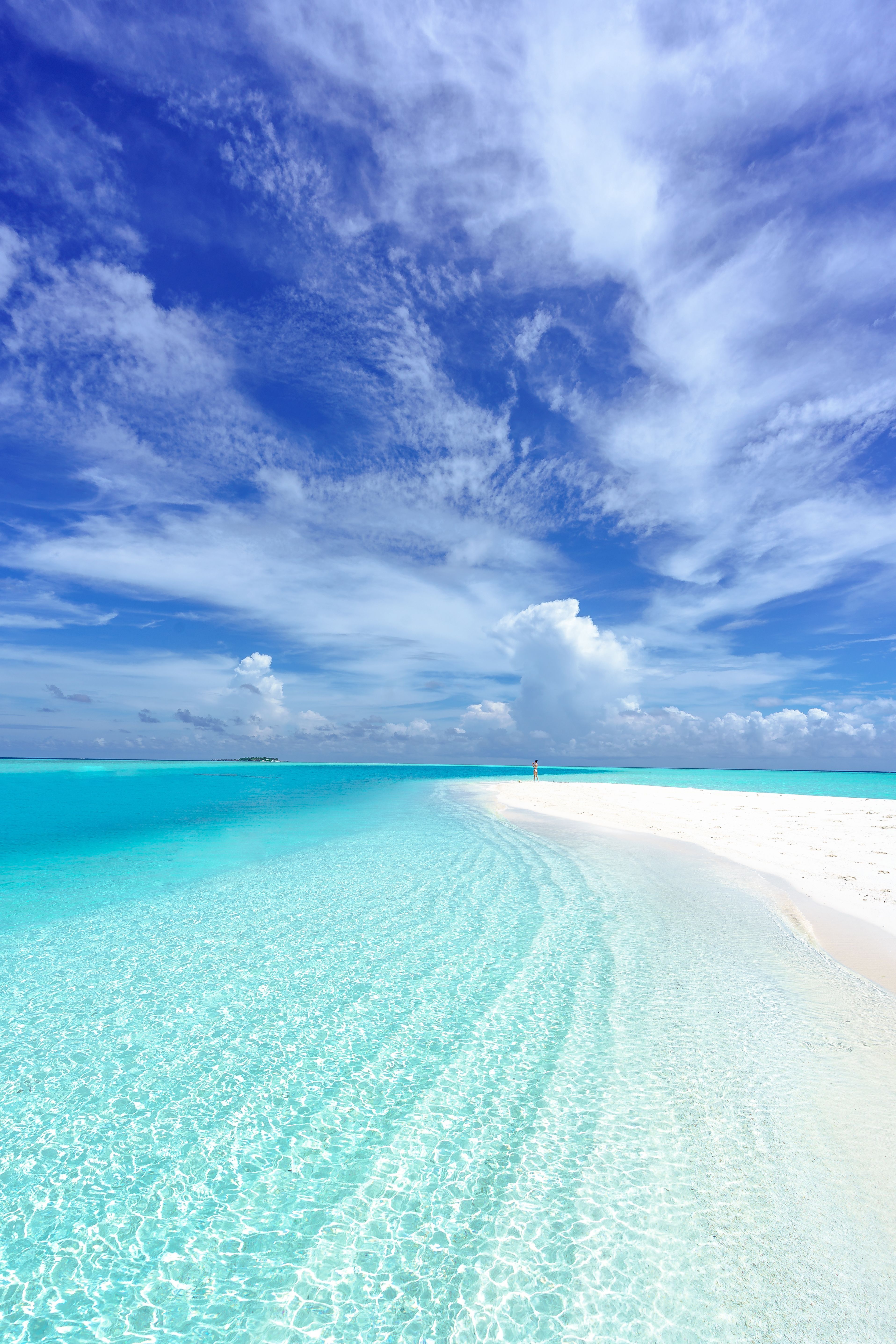 3831x5746 Photo of Beach Under Blue Sky Scenery · Free