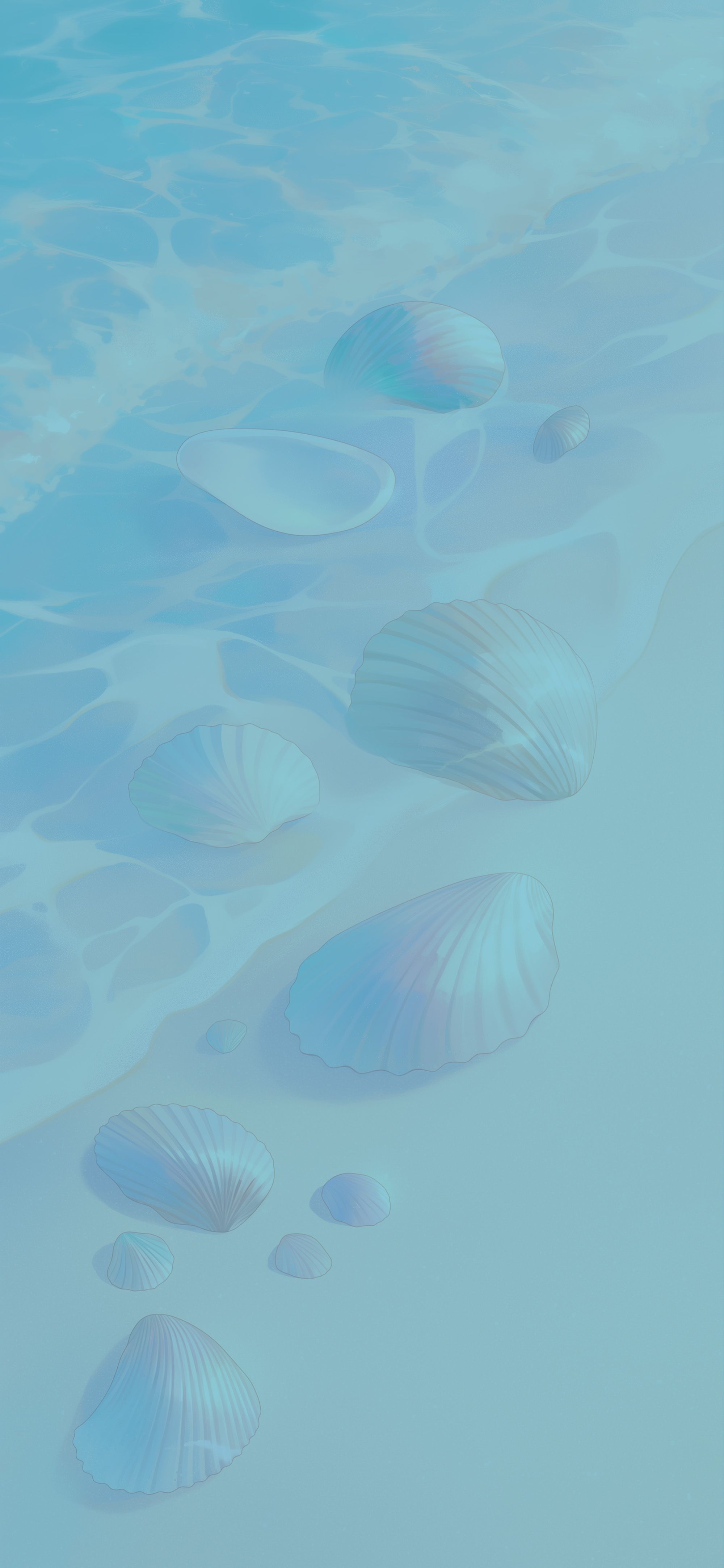 2000x4329 Pastel Seashells on Beach Soft Pink Sand Wallpaper