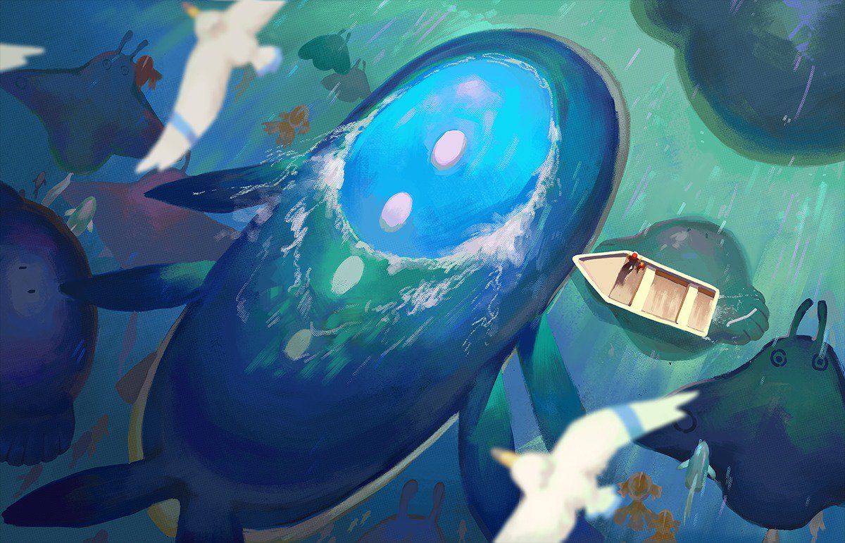 1200x771 Airi on X: A migration of wailmers, mantines, remoraids, goldeen, AND A WAILORD!!!!!!!!! / X