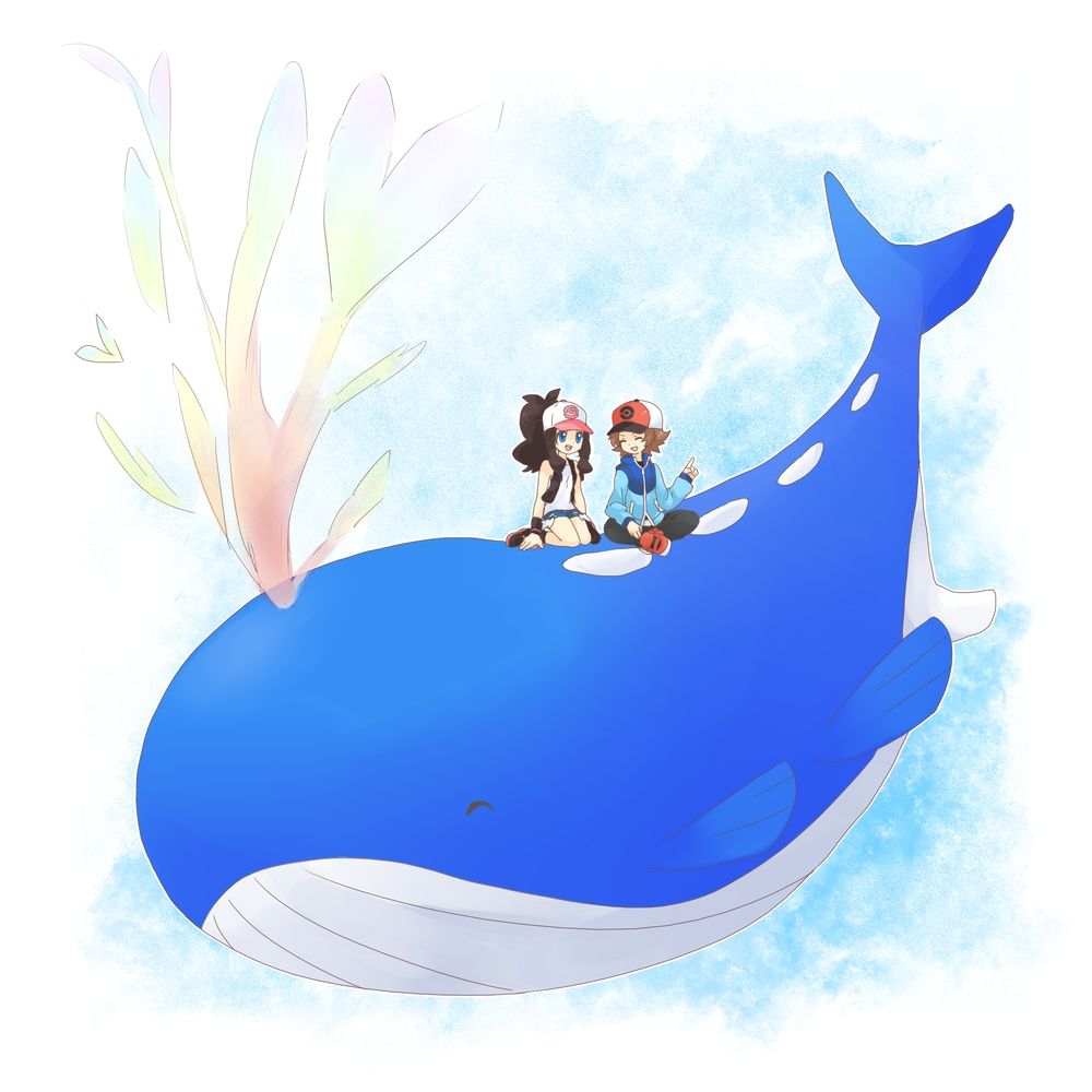 1000x1000 Wailordémon. Anime Image Board