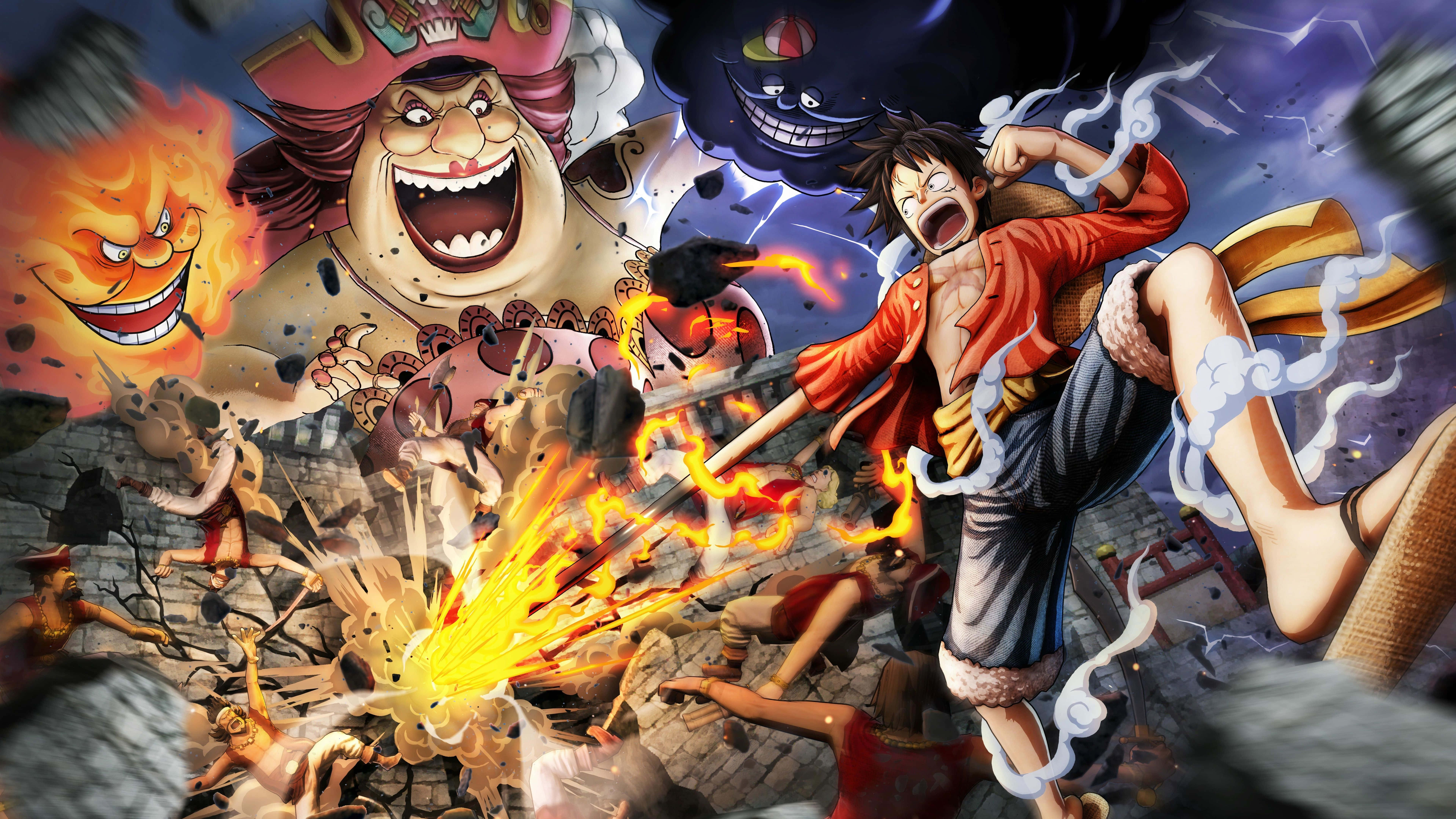 7680x4320 Download Explore the world of the Grand Line with the one and only Straw Hat Crew! Wallpaper