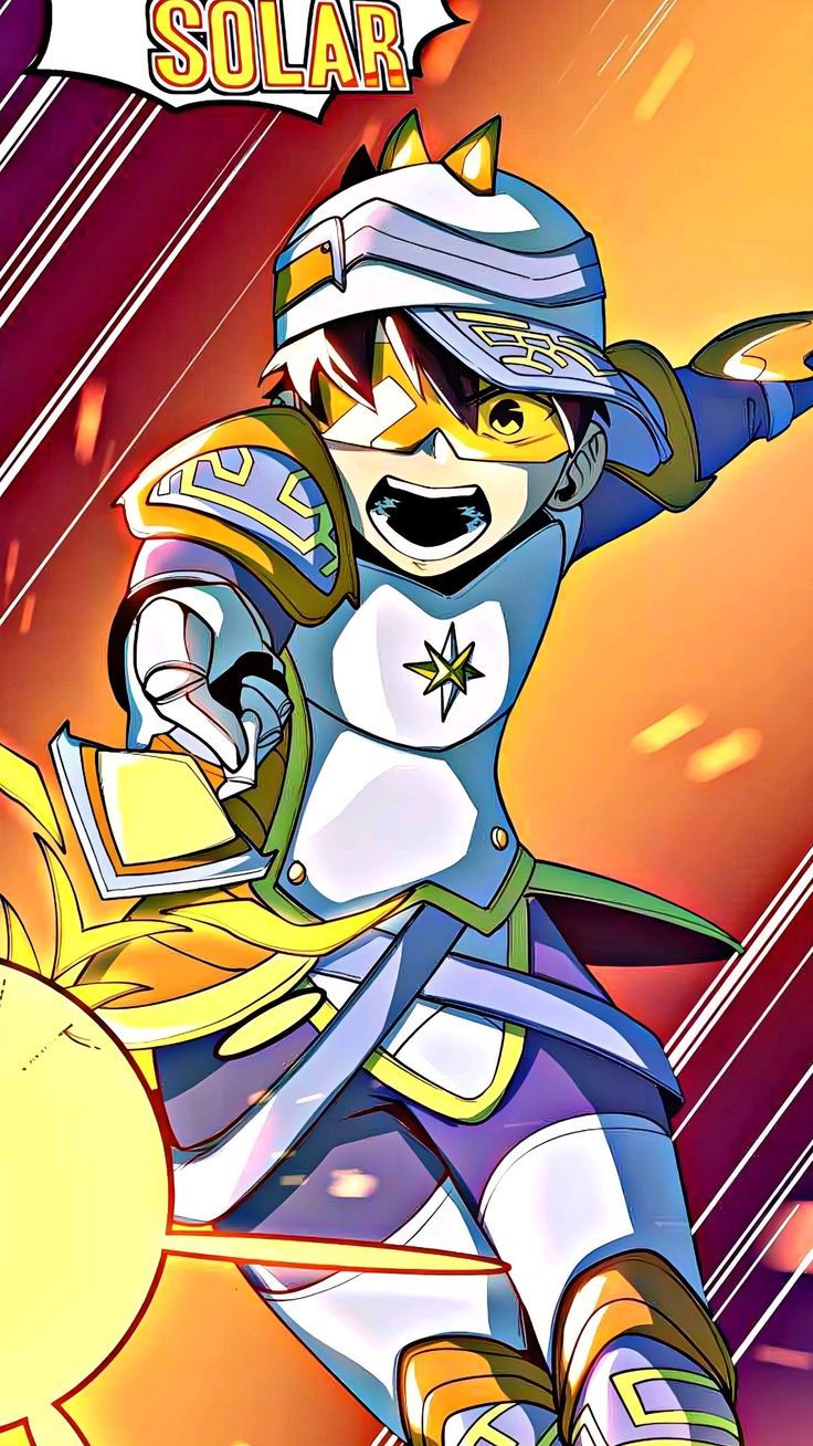 736x1308 Boboiboy Solar Wallpaper