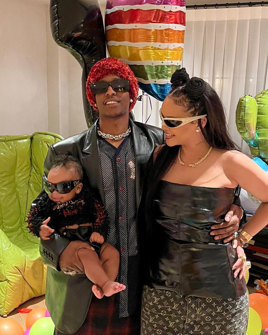 1080x1350 Rihanna shares photo of A$AP Rocky holding up son in Barbados