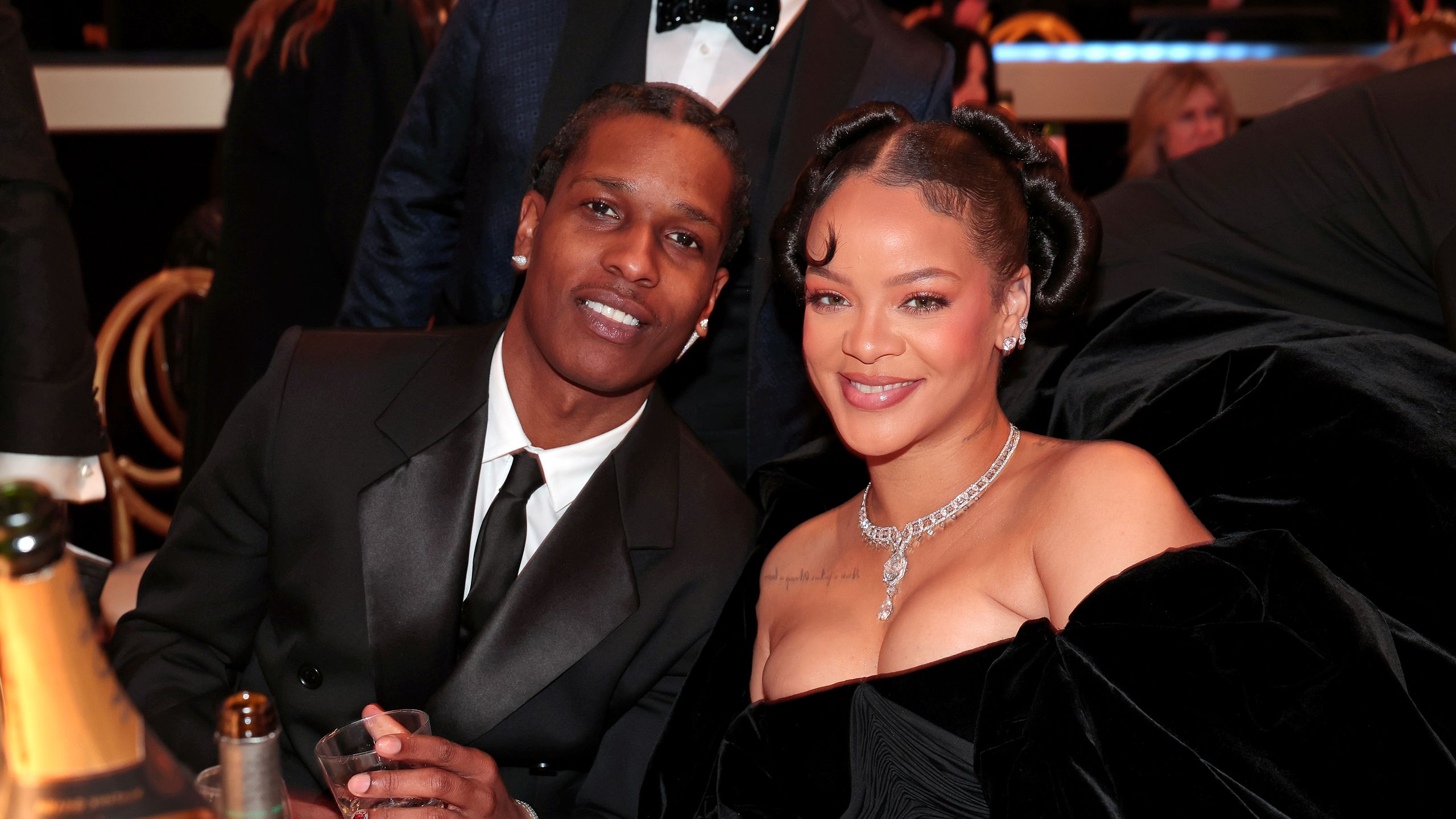 2560x1440 Rihanna Playfully Teases A$AP Rocky by Rapping GloRilla Song in New Video